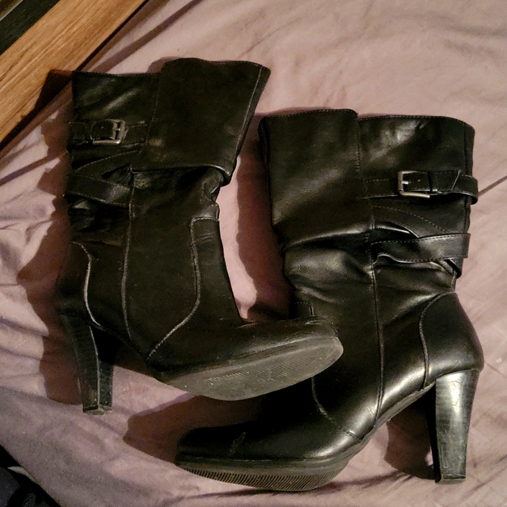 High Heel Black Boots